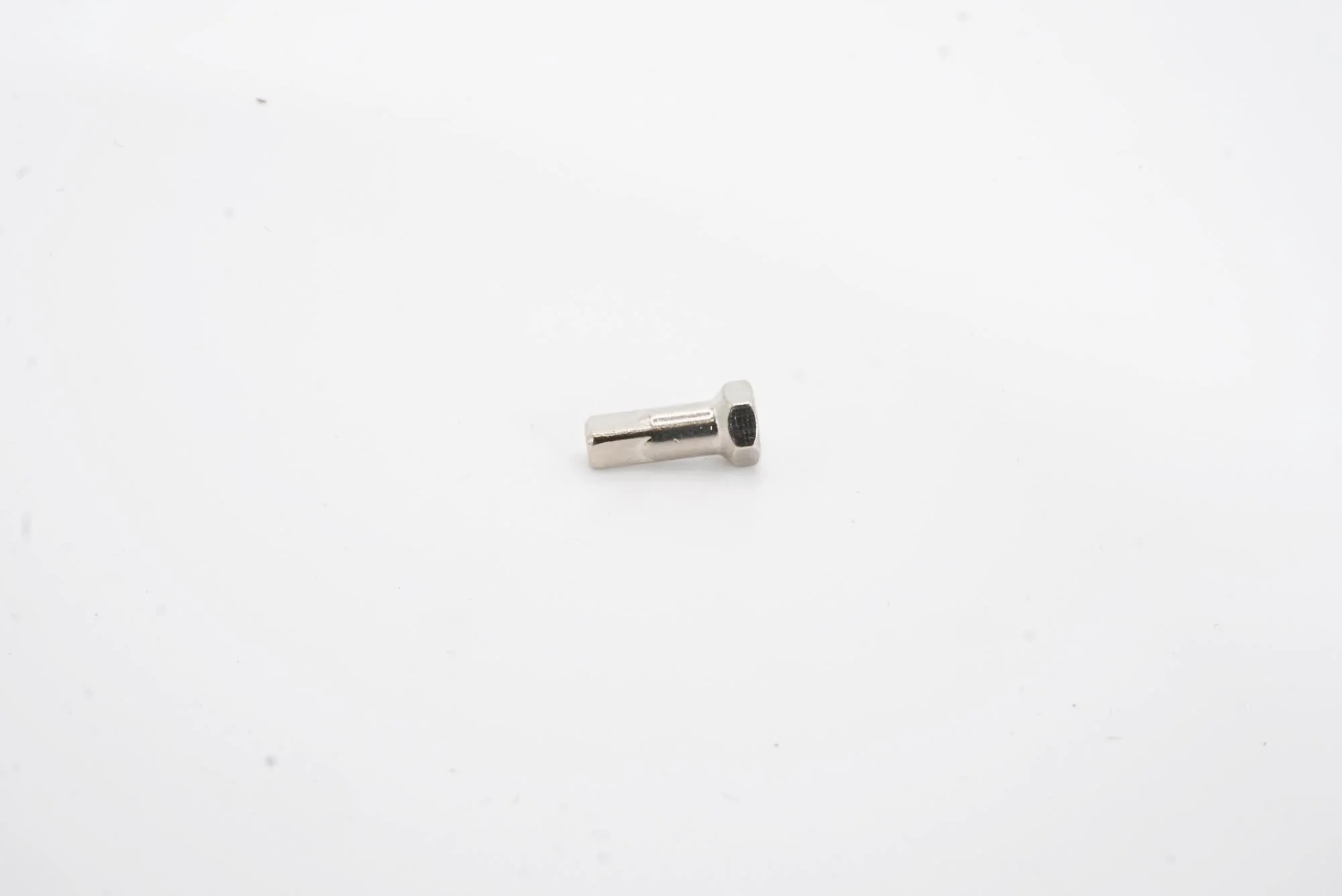 Brass Spoke Nipple | 12mm | Hex | Silver