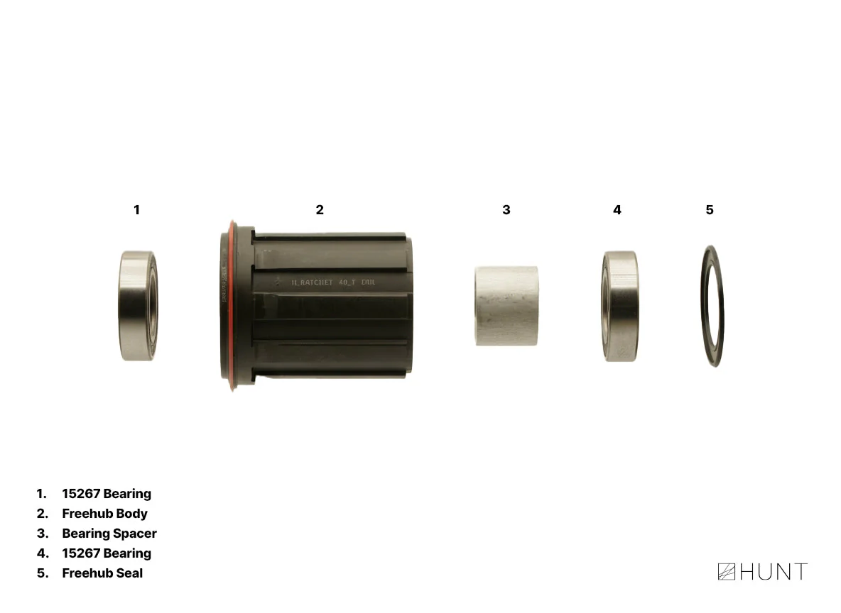 H_Ratchet DBL 40T Freehub | Shimano/SRAM HG Splined - Image 3