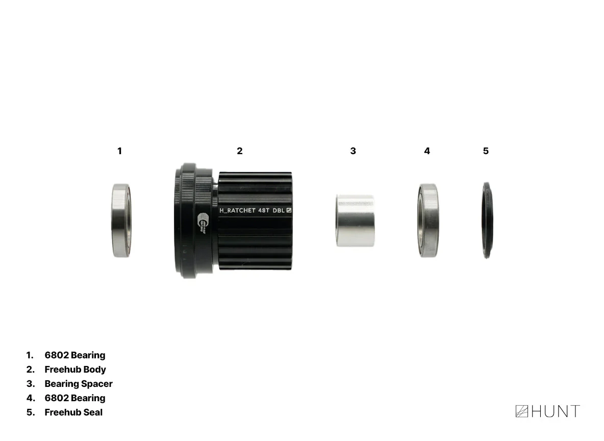 H_Ratchet DBL 48T Freehub | Shimano Microspline - Image 2