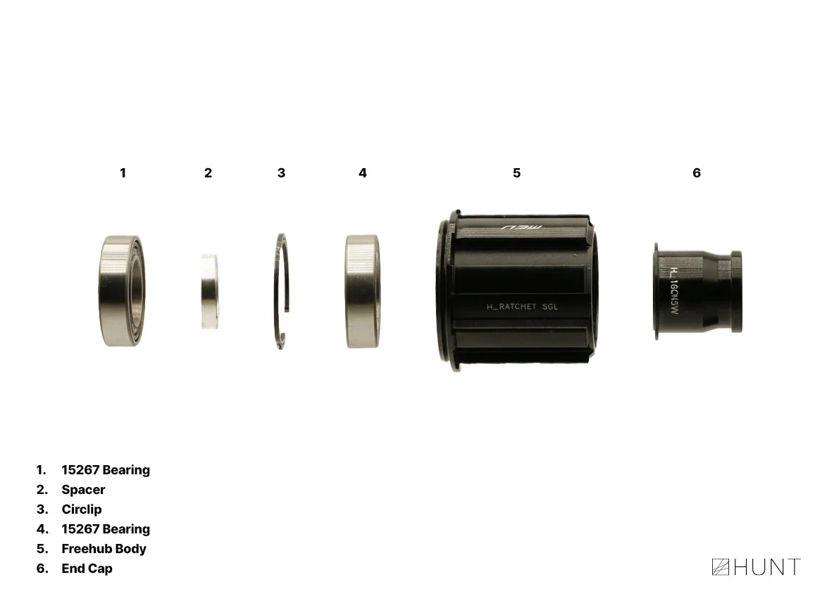 H_Ratchet SGL 36T Freehub | Campagnolo N3W Ekar - Image 4