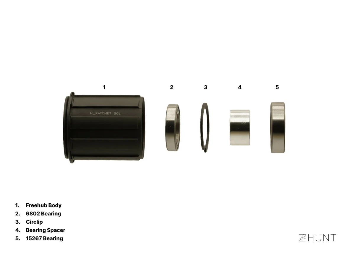 H_Ratchet SGL 36T Freehub | Shimano/SRAM HG Splined - Image 3