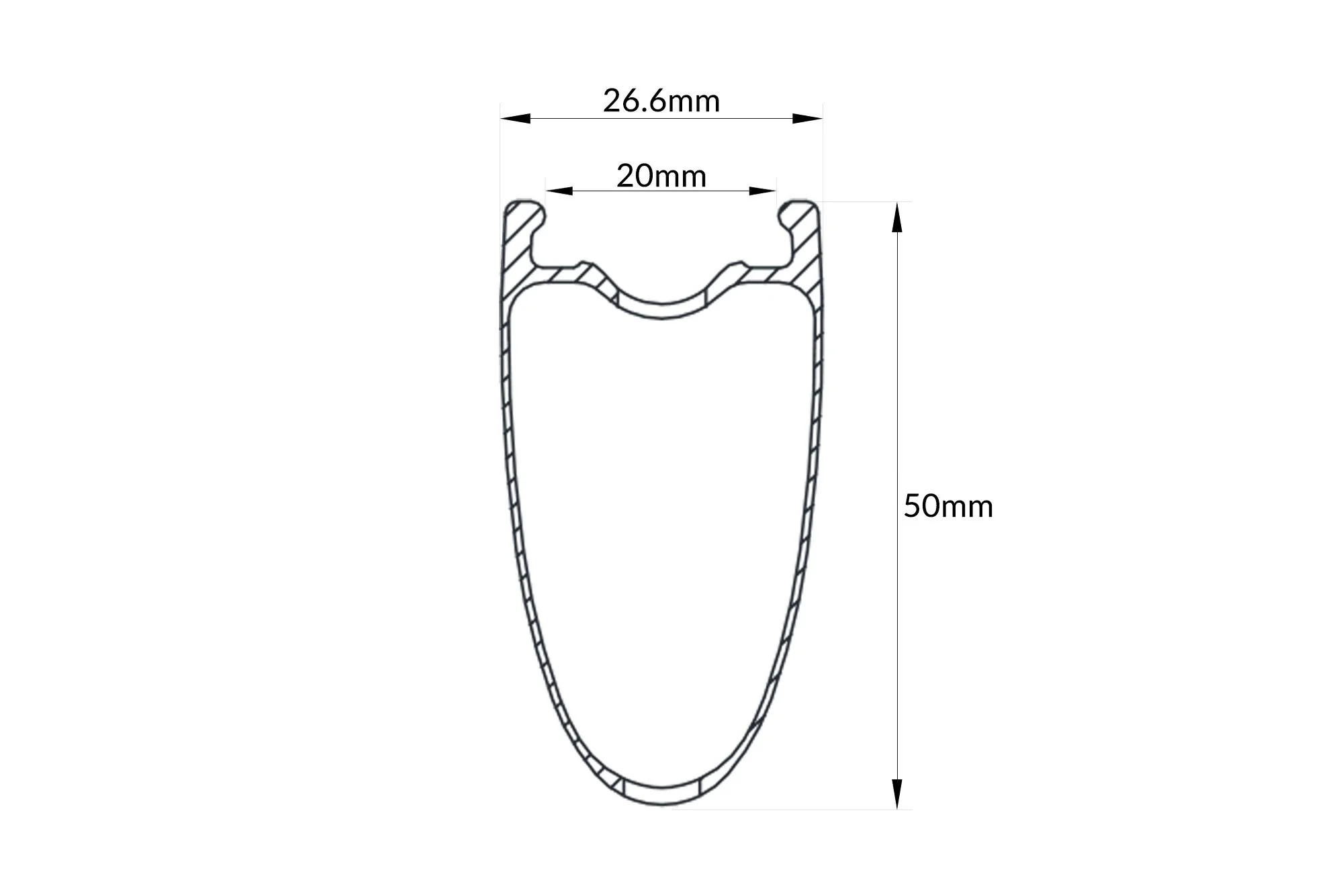 HUNT 50 Carbon Aero Disc Rim | Rear - Image 5