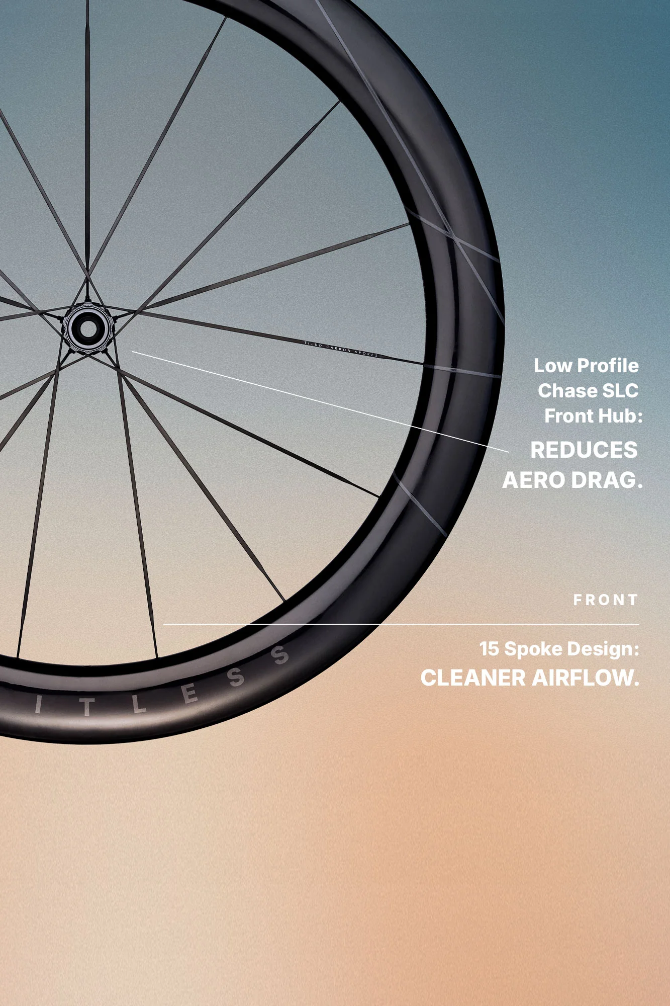 HUNT 5AM Limitless Ti_UD Carbon Spoke Wheelset - Image 5