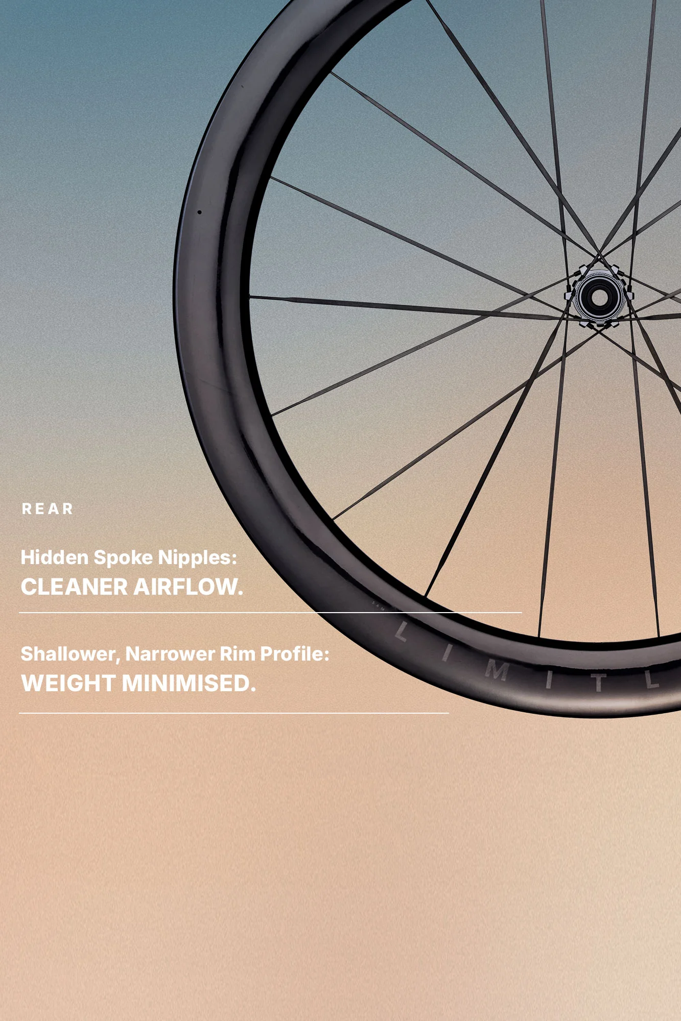 HUNT 5AM Limitless Ti_UD Carbon Spoke Wheelset - Image 6
